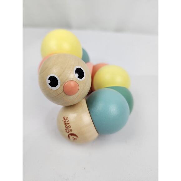 Classic World 54235 Wooden Babies, Toddlers and Kids, Twist Caterpillar (Pastel) - Picture 3 of 6